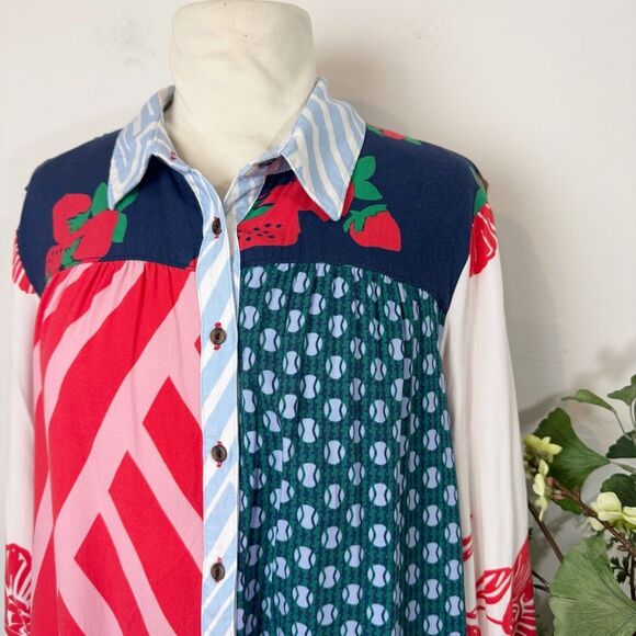 Maeve “The Paz” Printed Buttondown Shirt | Medium | Anthropologie - Picture 3 of 11